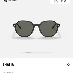 Black rayban polarized excellent condition